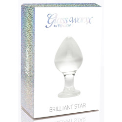 Glass Worxx  TOYJOY Plug en verre Brilliant Star 8 x 4.5cm